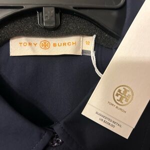 Tory Burch button down long sleeve top sz 12